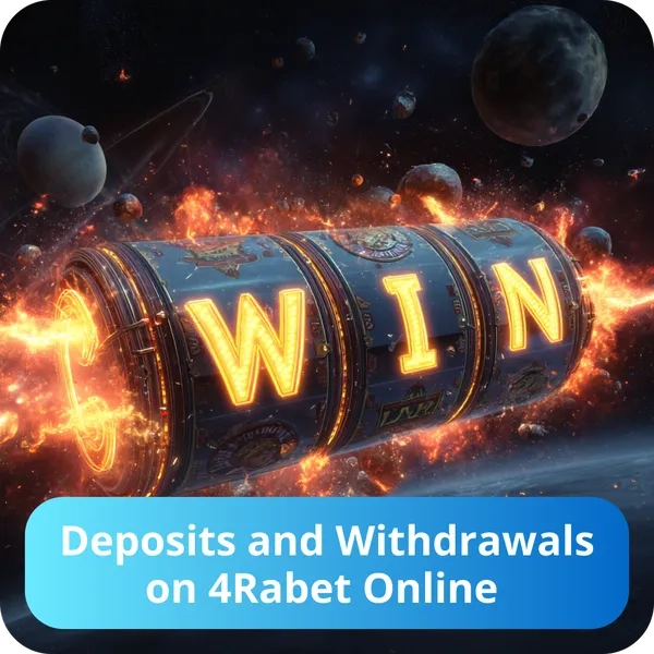 Deposits and withdrawals on 4Rabet India online