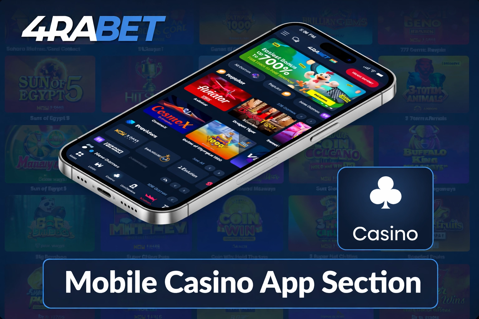 4rabet App Download mobile casino app section