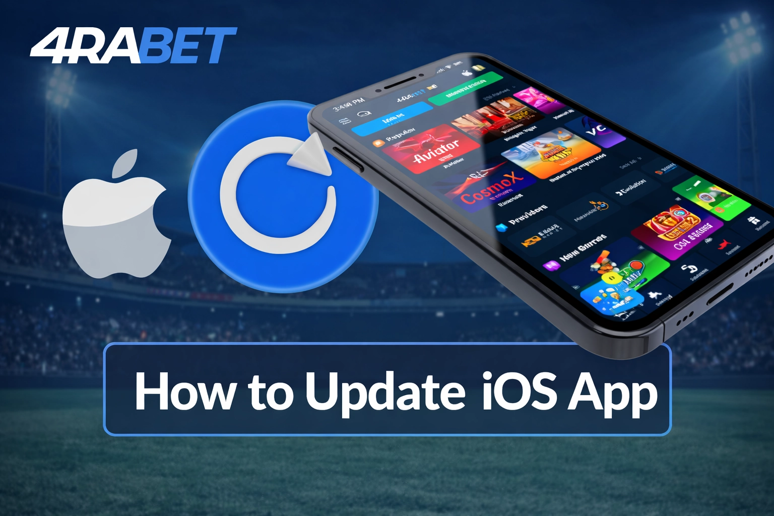 4rabet App Download manual update for iOS to latest version